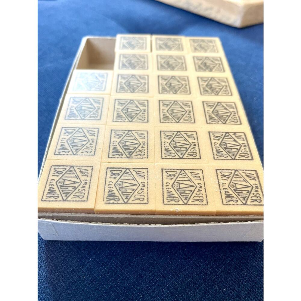 22 Vitagum Artist Dry Cleaner Vintage Eraser School Art Supply Gum Eraser Tan 1”